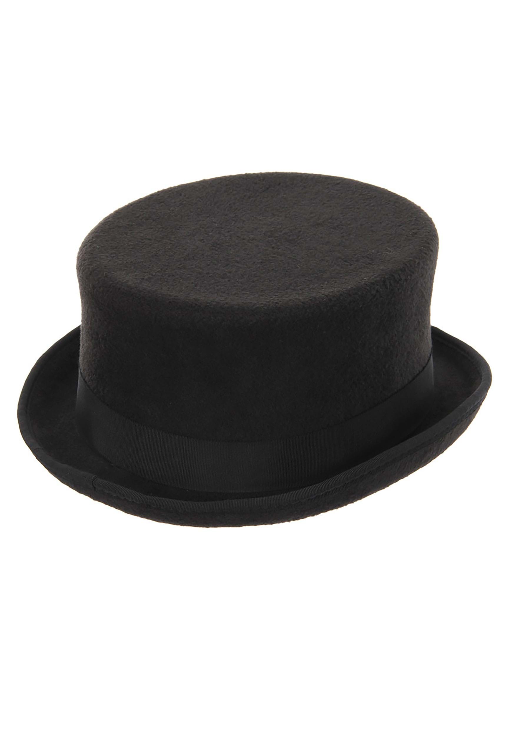 Black John Bull Top Costume Hat , Steampunk Costume Accessories