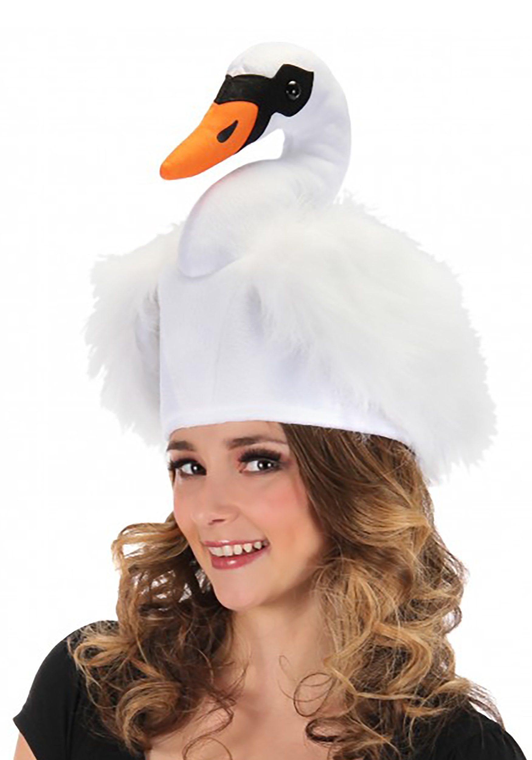 Plush Swan Costume Hat