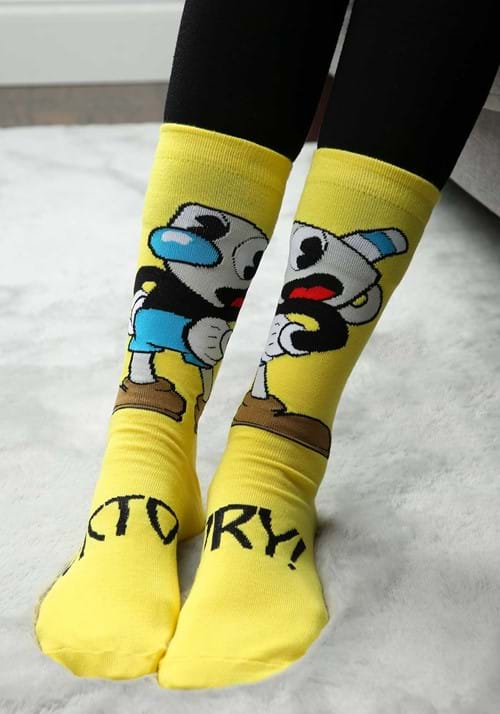 Cuphead: Mugman Victory! Crew Socks