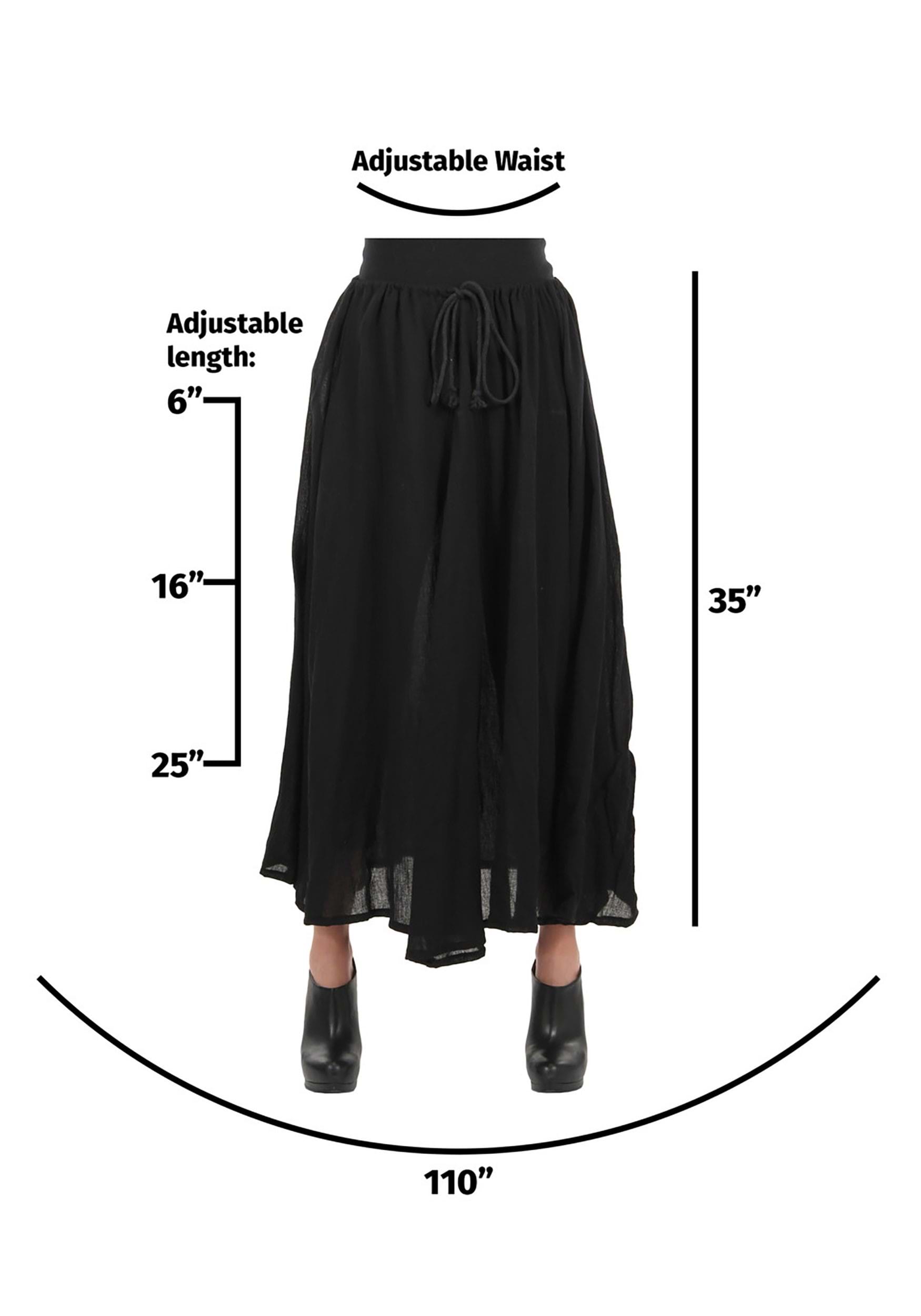 Pirate Parachute Black Skirt