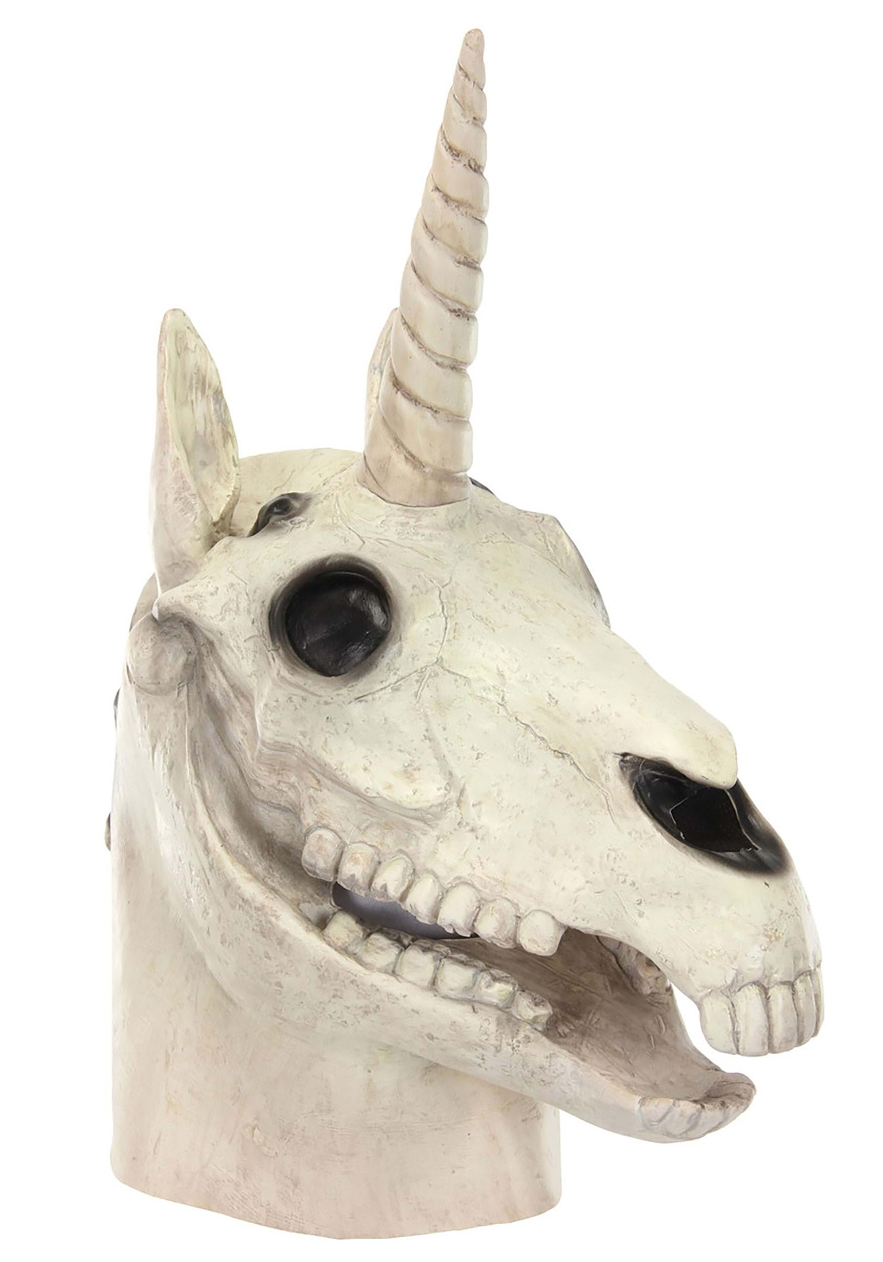 Skull Mouth Mover Unicorn Mask