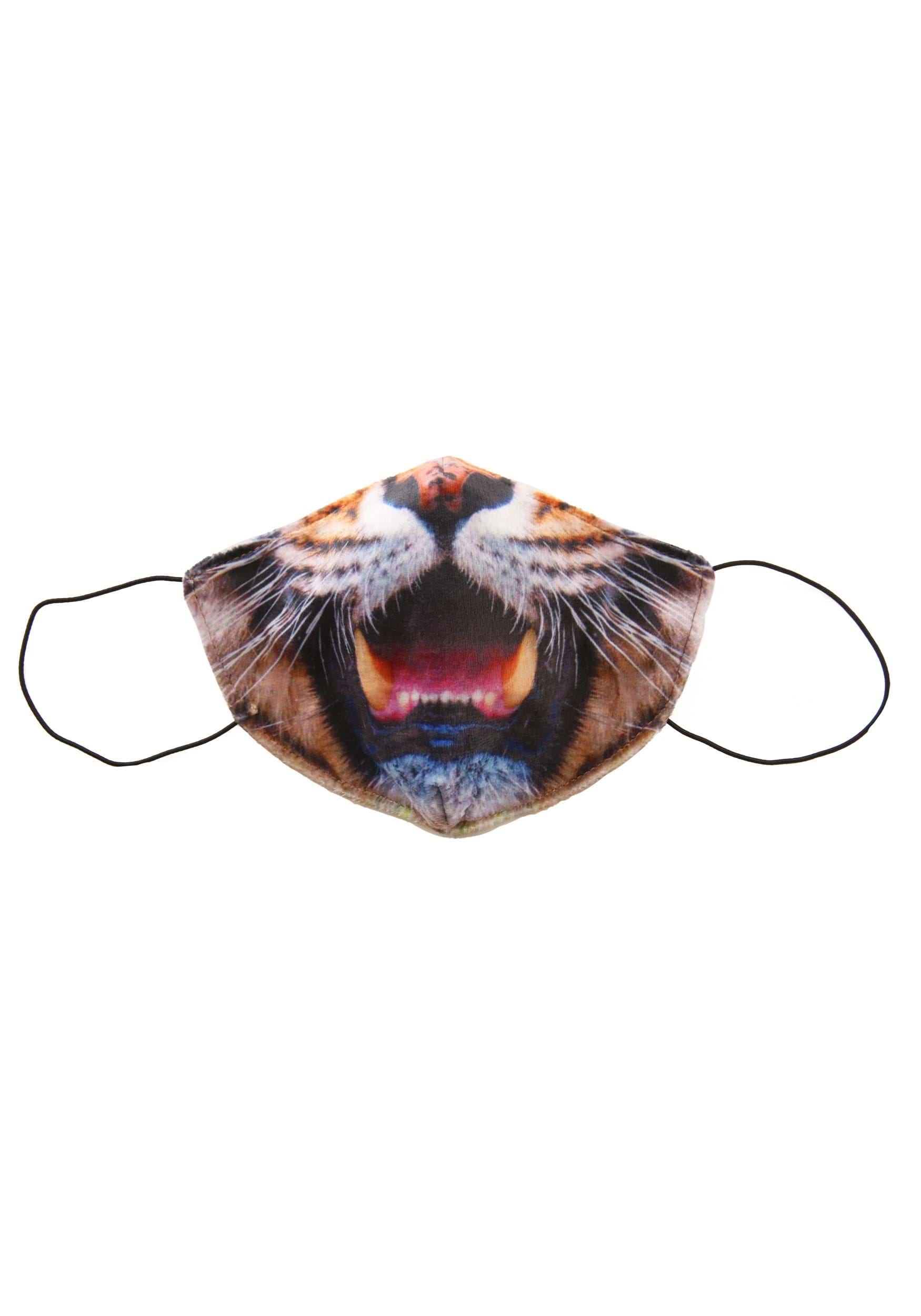 Tiger Sublimated Face Mask For Adults