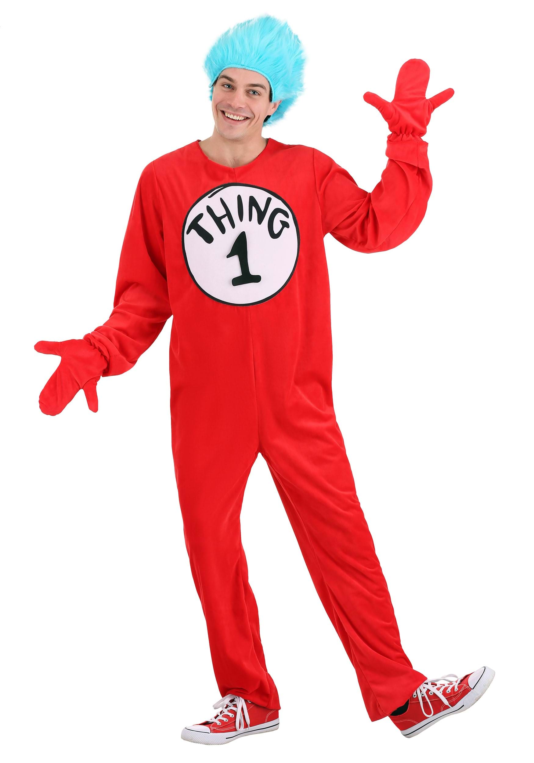 Thing 1 And Thing 2 Costume For Adults