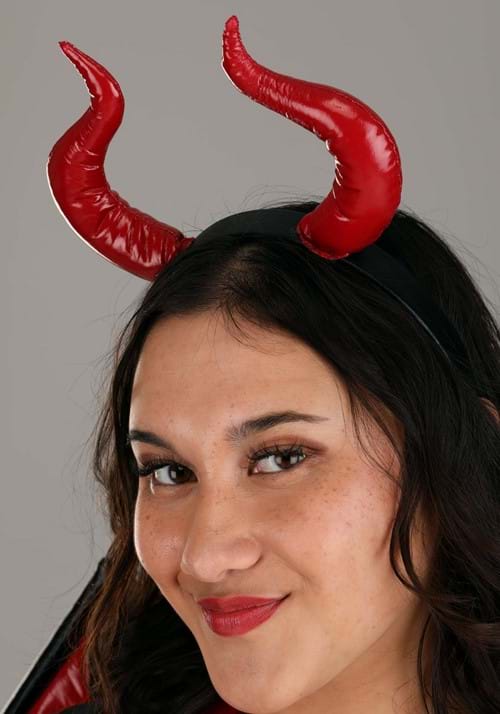 Plus Size Women's Leather Devil Costume