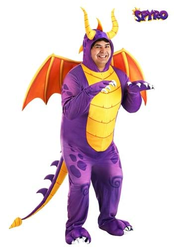 Spyro the Dragon Adult Plus Costume Jumpsuit 