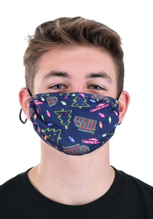 Christmas Vacation Neon All Over Print Adult Face Mask | Adult Face Masks