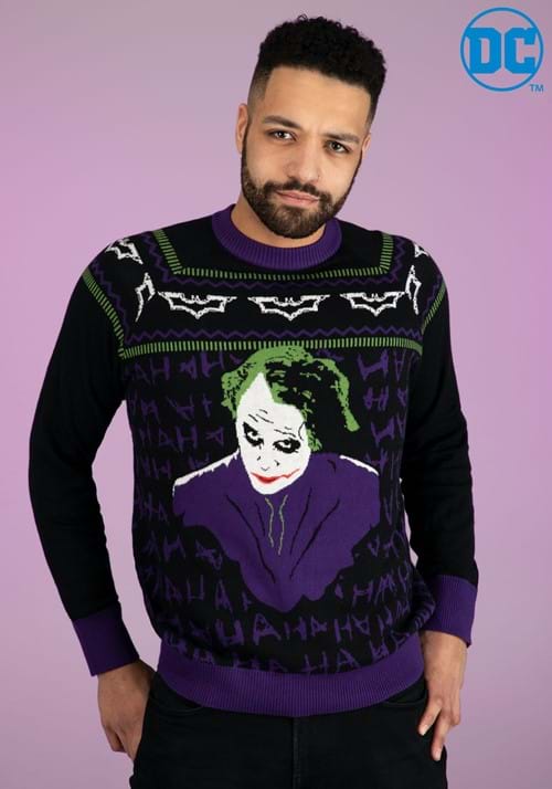 The Joker Dark Knight Adult Ugly Sweater