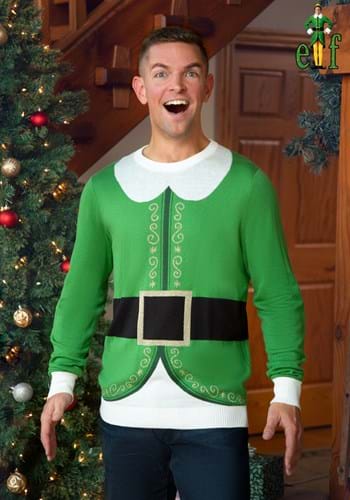 Adult Buddy the Elf Ugly Christmas Sweater-2