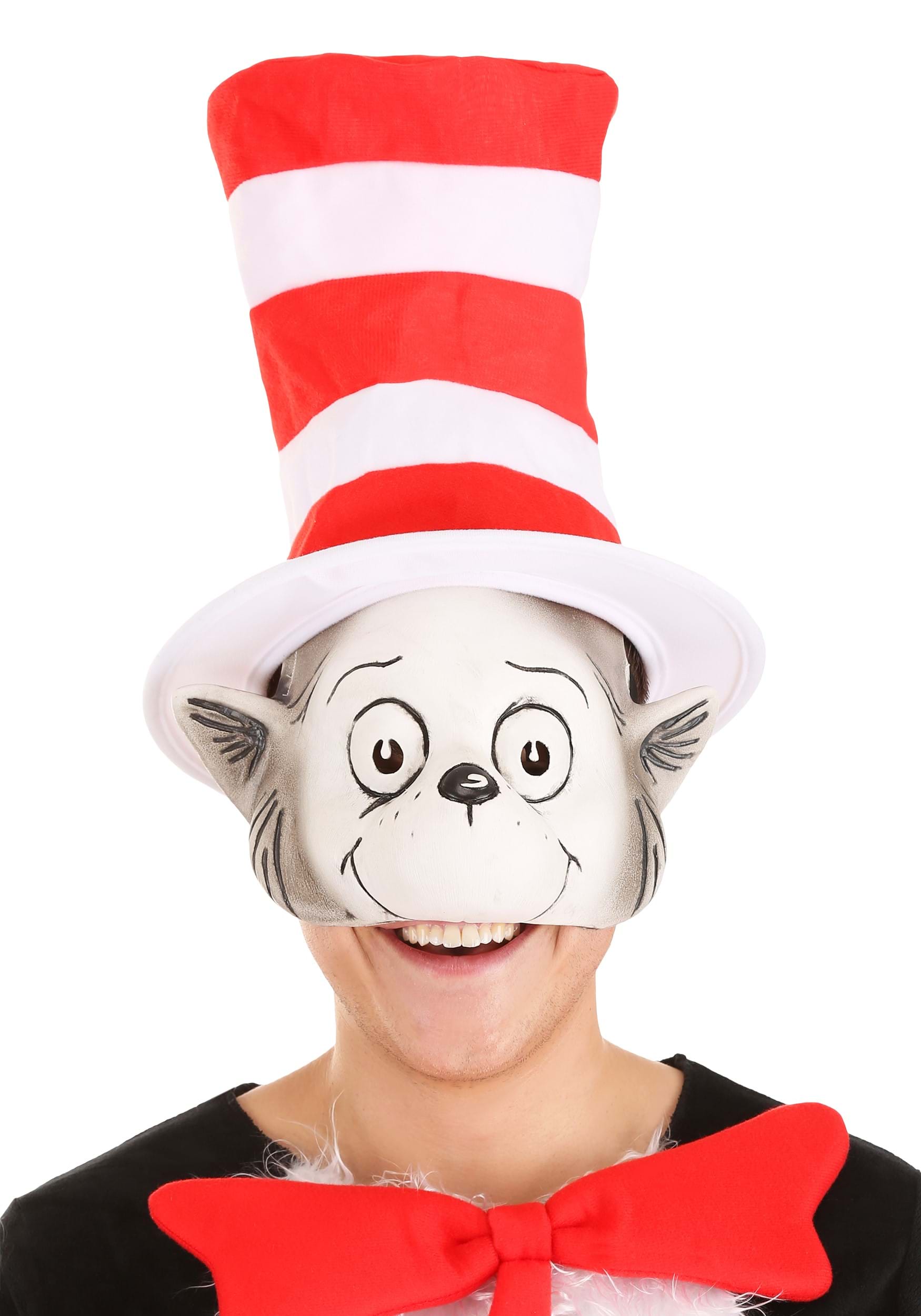 The Cat In The Hat Latex Mask & Hat Kit
