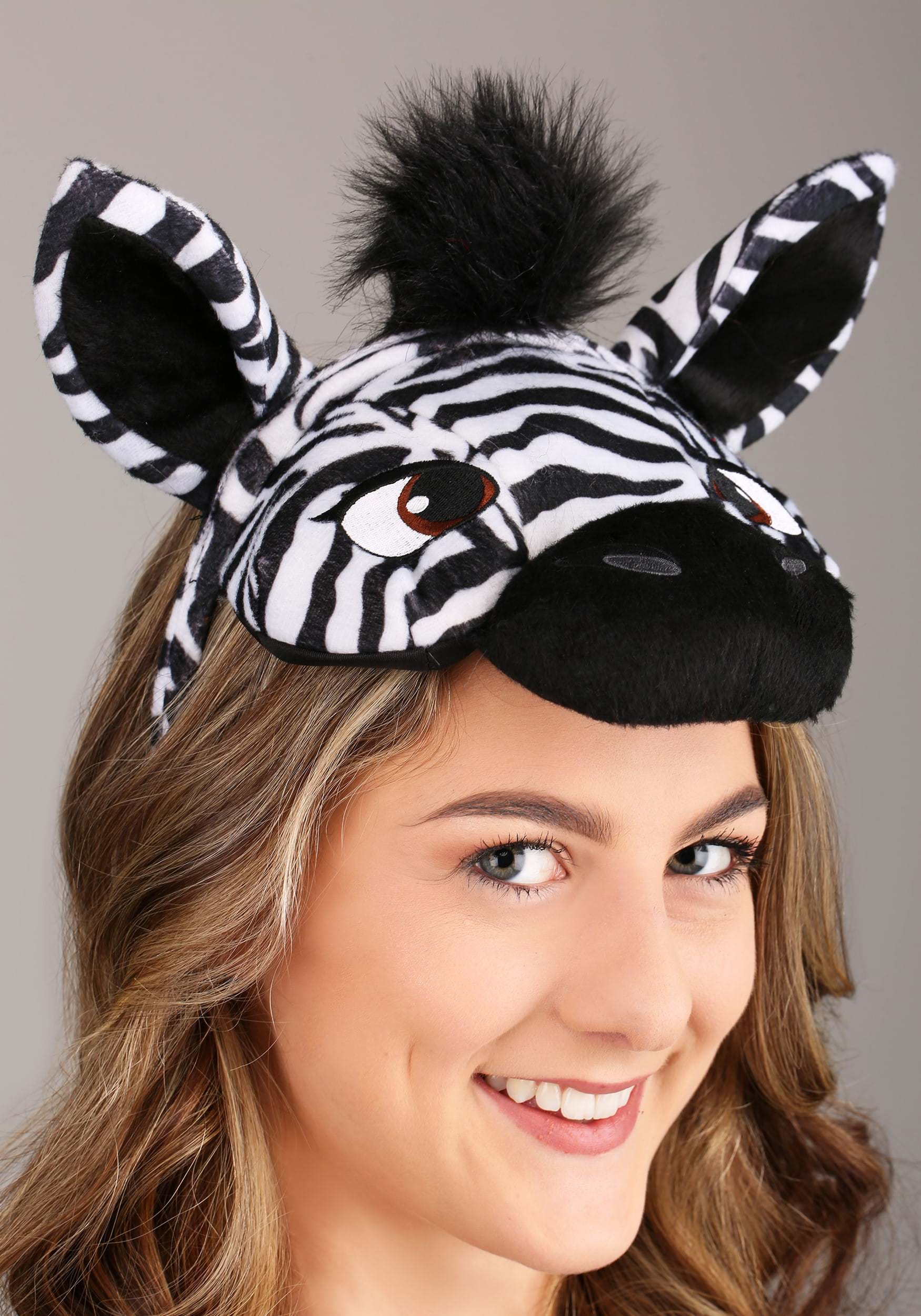 Zebra Plush Headband & Tail Kit