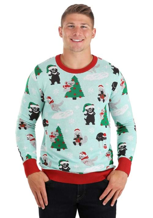 Adult Australian Animals Ugly Christmas Sweater | Ugly Christmas Sweater