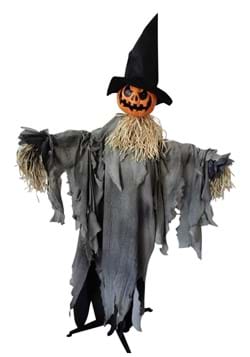 Animated 6 FT Standing Pumpkin with Hat
