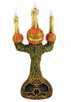 14" Creepy Pumpkin Candelabra