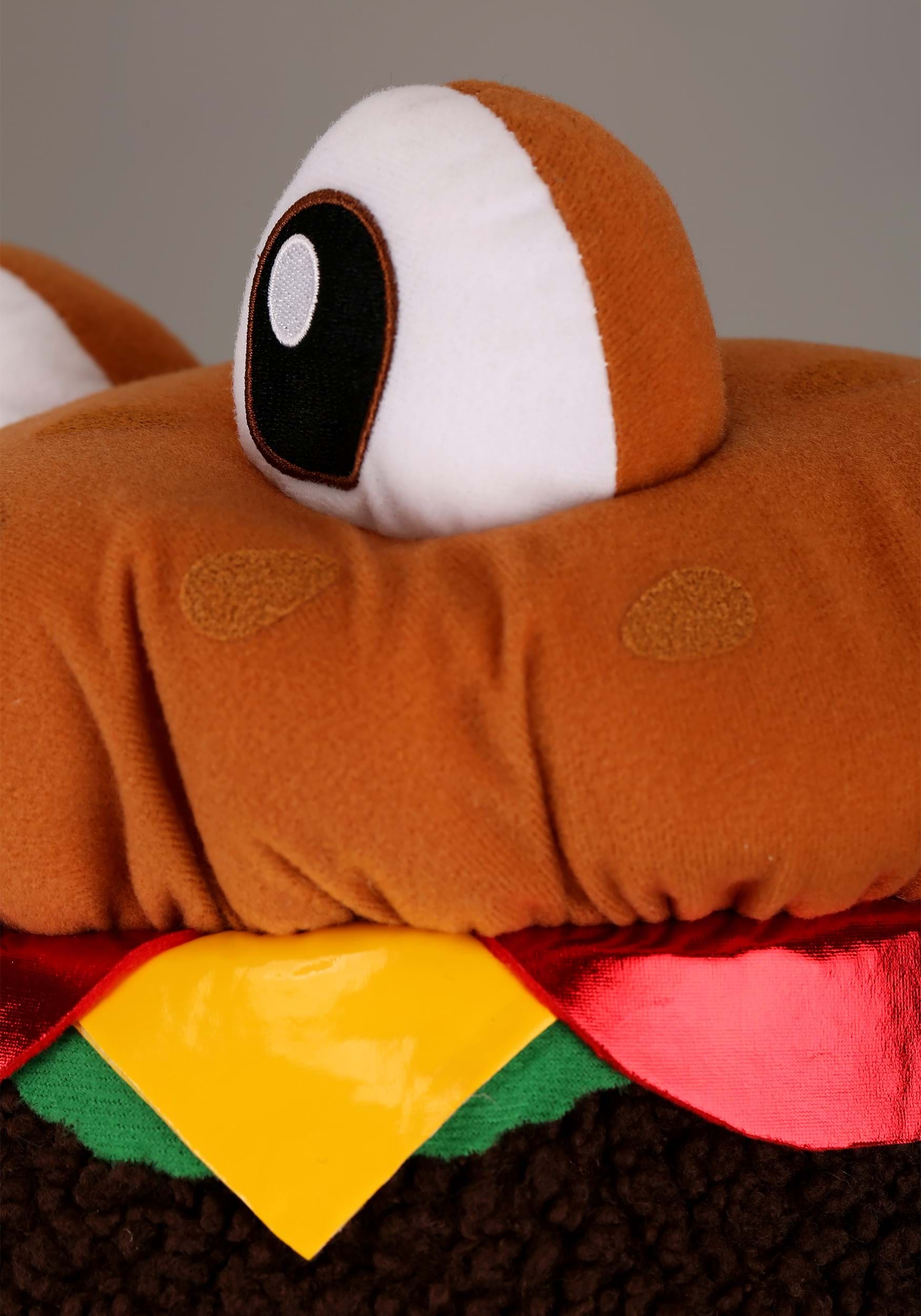 Cheeseburger Soft Jawesome Costume Hat , Food Costume Accessories