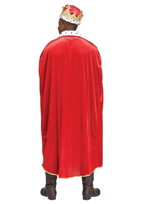 Red King Cape And Crown Set For Adults