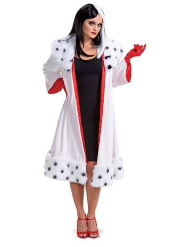 101 Dalmatians Animated Womens Cruella Jacket Deluxe Costume