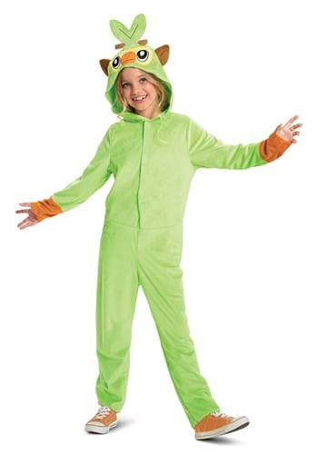 Pokemon Grookey Hooded Jumpsuit Classic Costume Alt 1