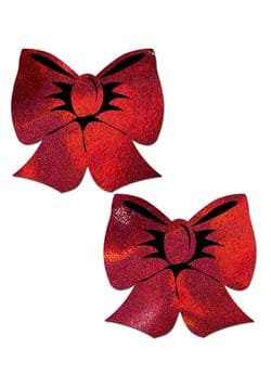 Pastease Holographic Red Bows Pasties