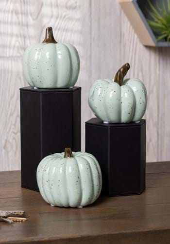 4 Inch Mint Speckle Pumpkins