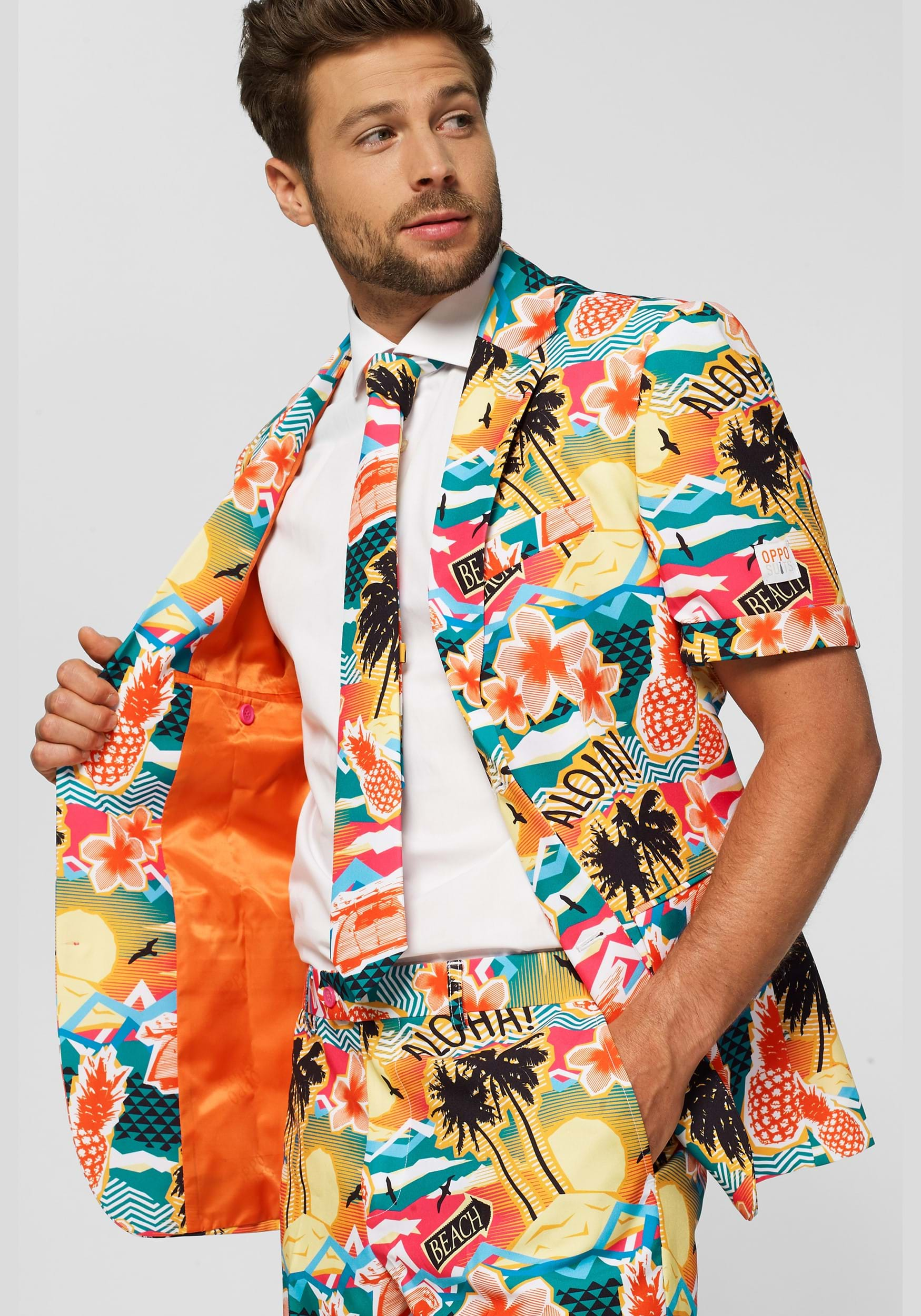 Mens Opposuits Summer Aloha Hero Suit