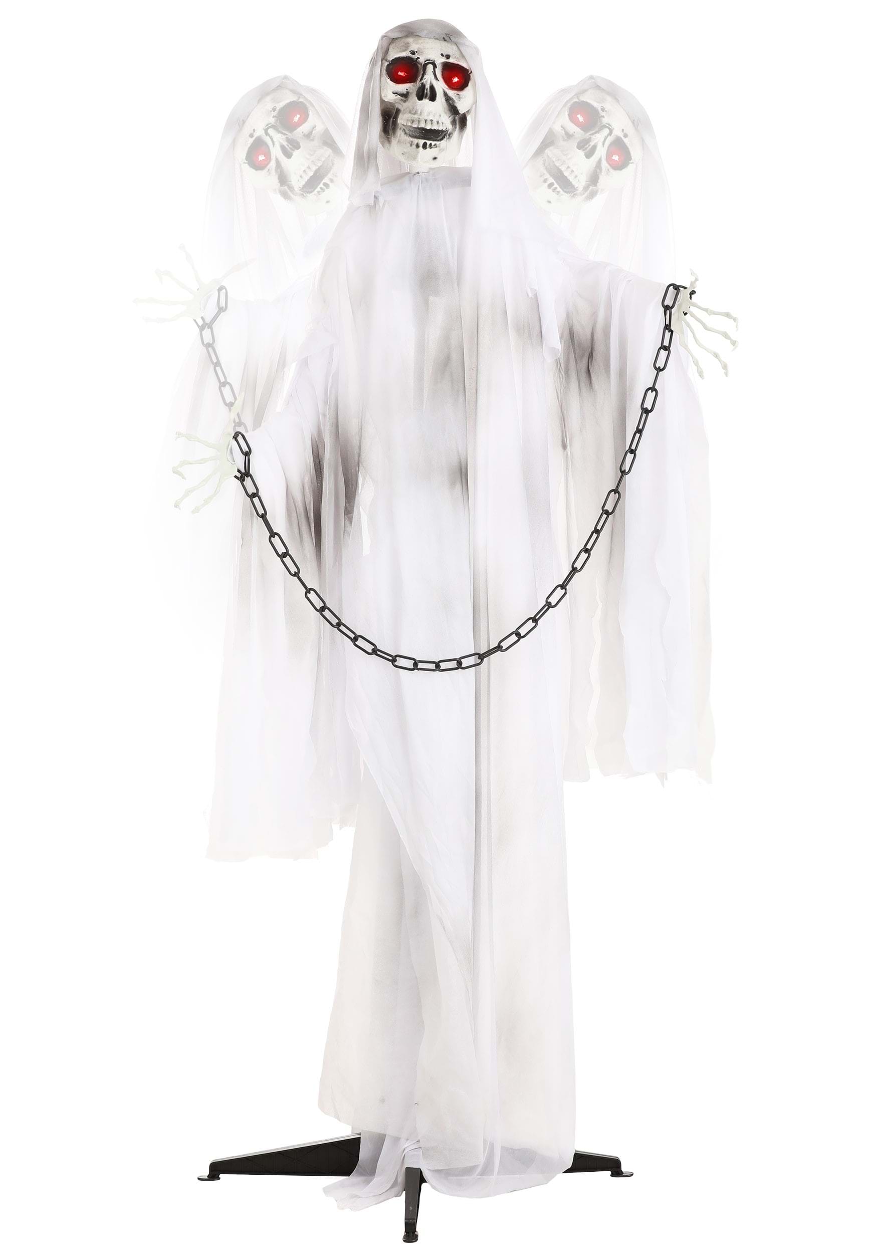 5.5FT Chained Skeleton Ghost Animatronic Decoration , Ghost Decorations