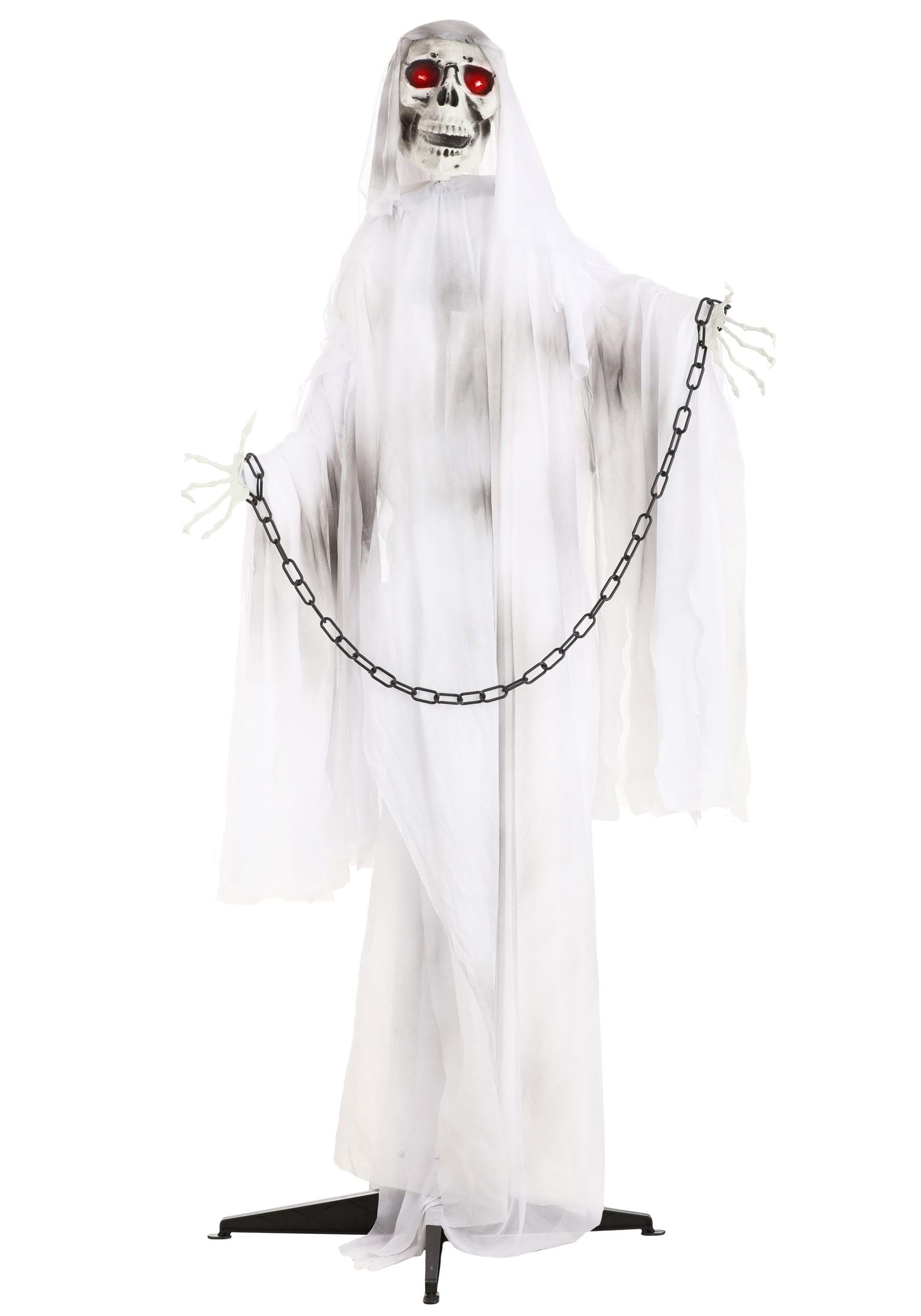 5.5FT Chained Skeleton Ghost Animatronic Decoration , Ghost Decorations