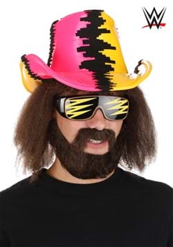 Pink & Yellow Randy Savage Deluxe Cowboy Hat 