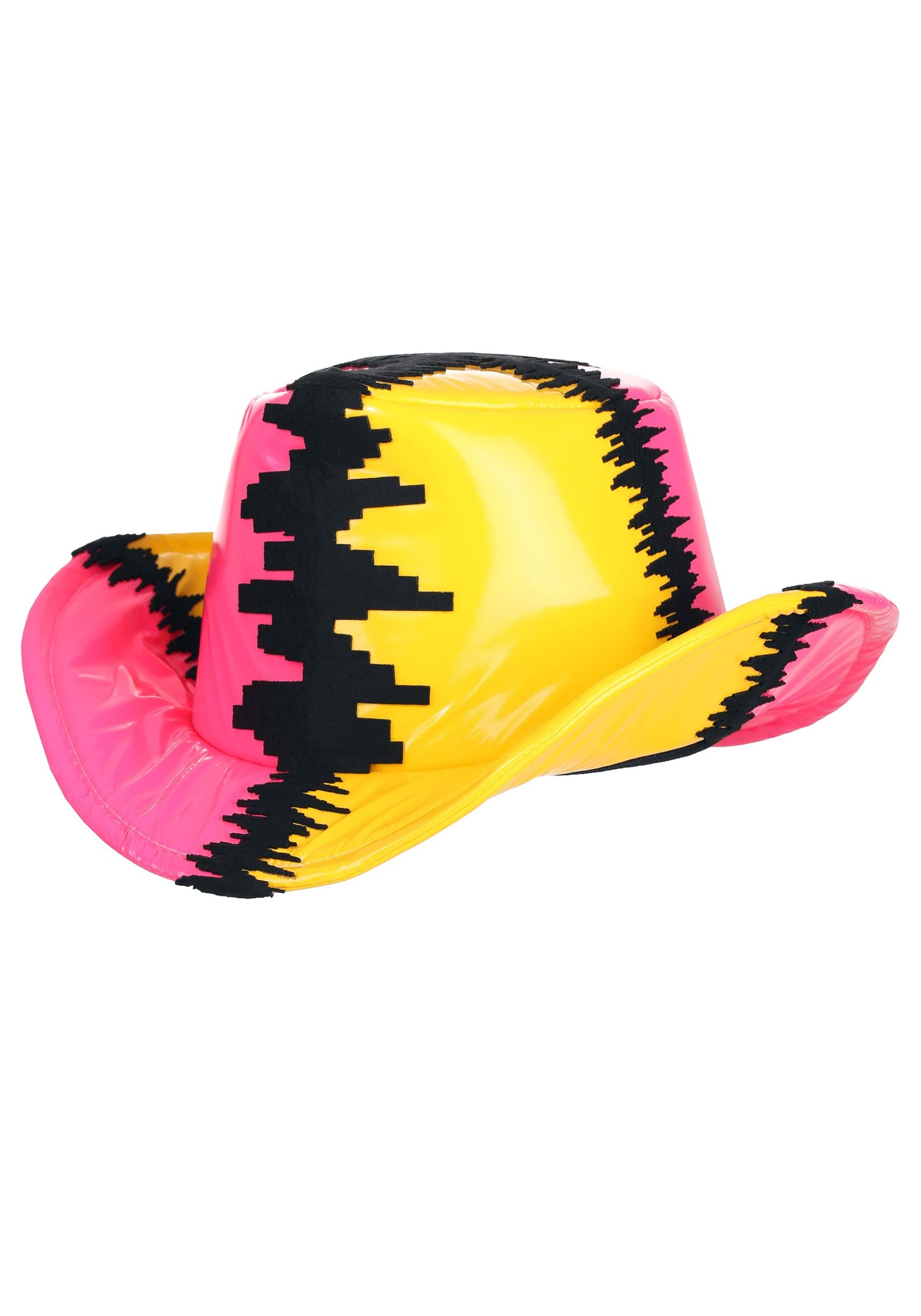 yellow and pink hat