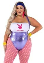 Womens Plus Size Playboy 80s Workout Costume 