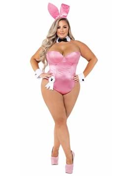 Womens Plus Pink Playboy Bunny Costume