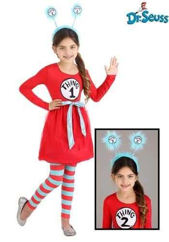 Dr. Seuss Thing 1 &2 Girls Costume