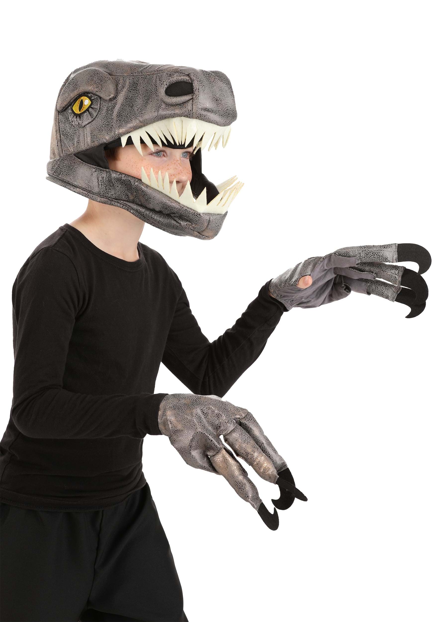 Velociraptor Jawesome Costume Hat & Gloves Set