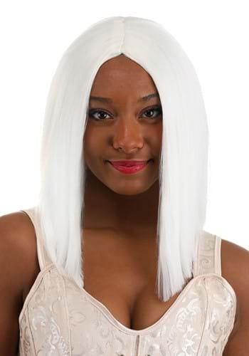 Bright White Long Bob Wig