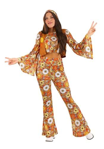 Adult Autumn Flower Hippie Costume