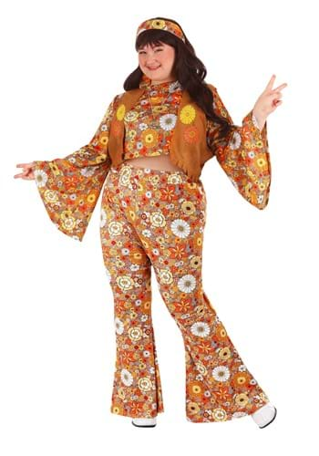 Plus Size Retro Men's Hippie Costume