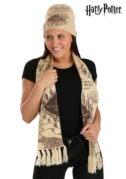 Harry Potter Marauders Map Knit Hat & Scarf