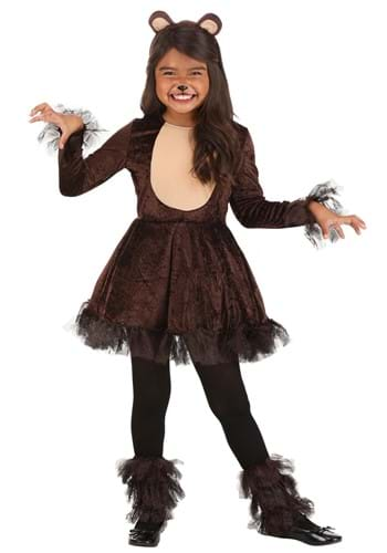 Girls Playful Bear Costume