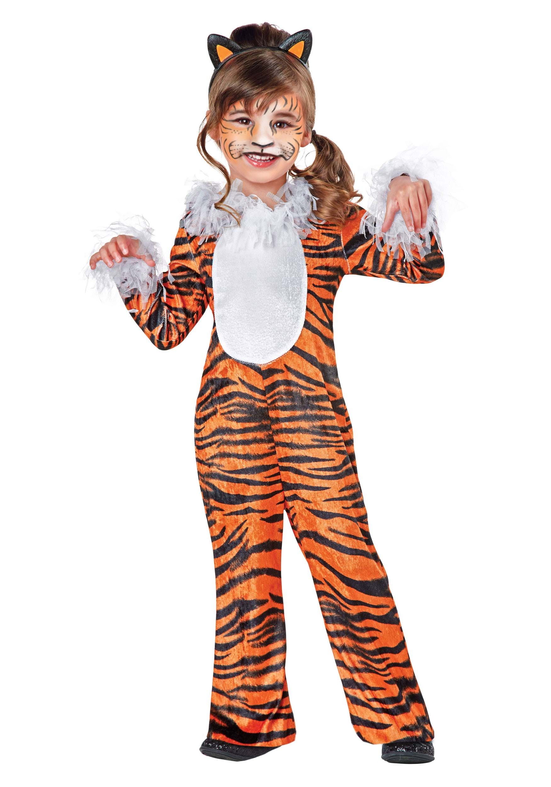 Terrific Tiger Girl's Costume , Girl's Tiger Costumes