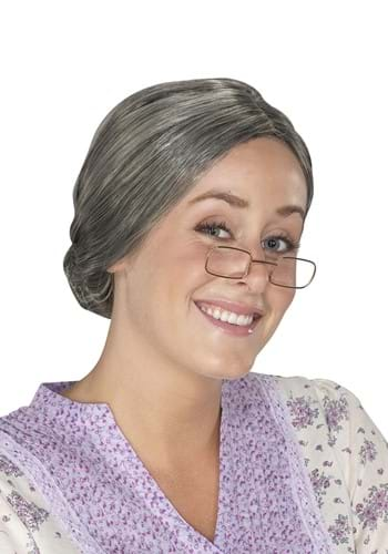 Womens Old Lady Grandma Wig