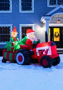 Trucker Santa Deliveries Christmas Decoration