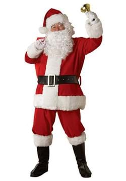 Adult Plus Size Regal Santa Plush Costume