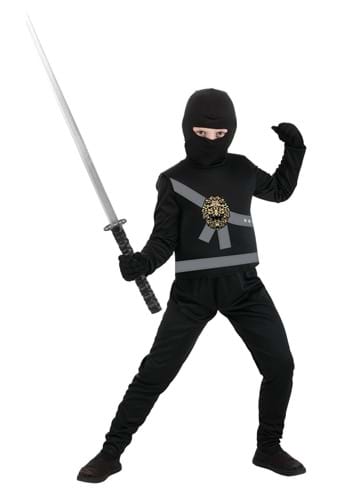 Exclusive Kids Black Ninja Master Costume