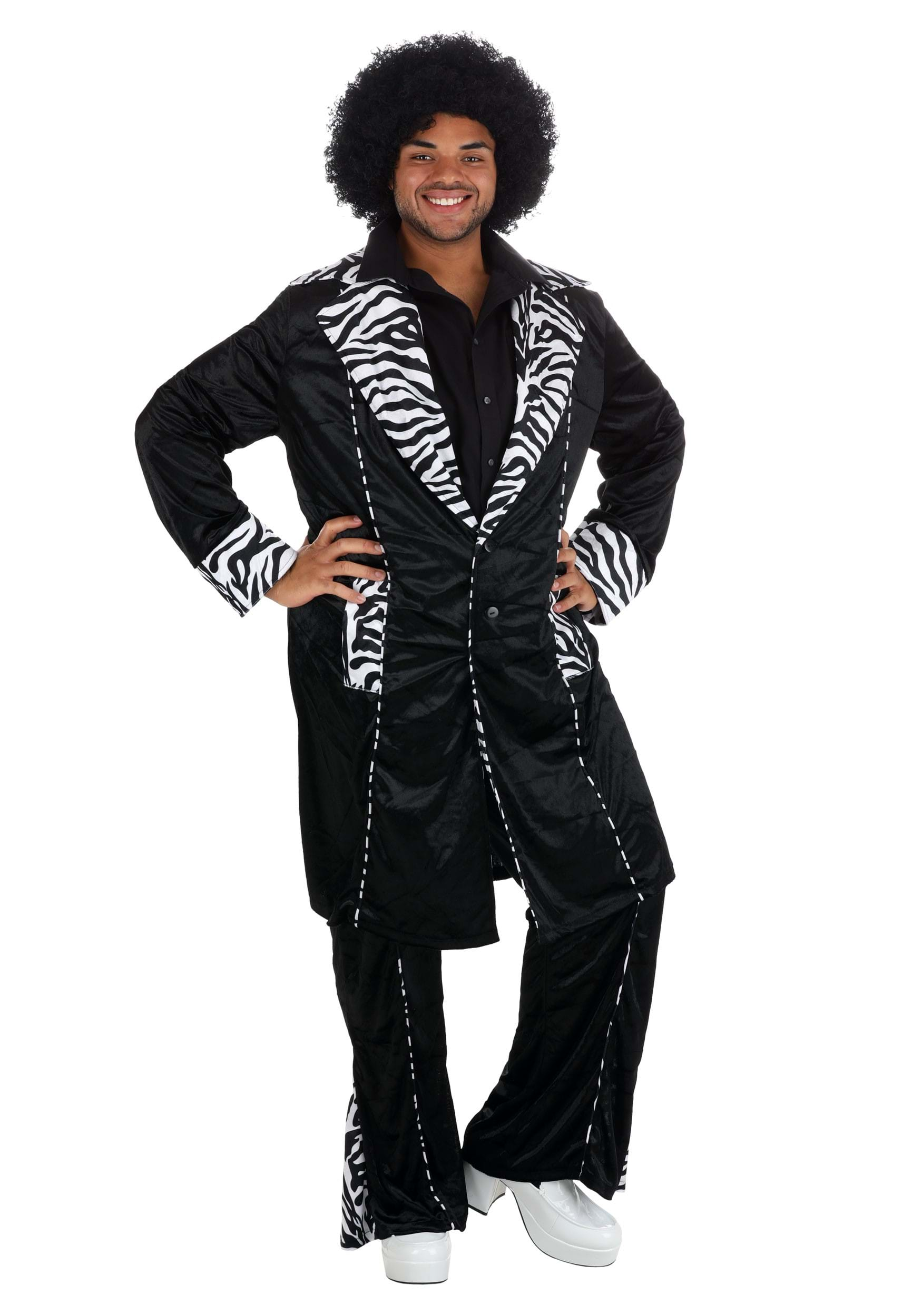 Plus Size Men's Deluxe Mac Daddy Pimp Costume , Pimp Costumes