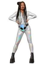 Women's Holographic Catsuit Costume Alt 1