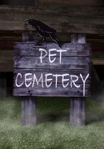 Witch Way Pet Cemetery Sign