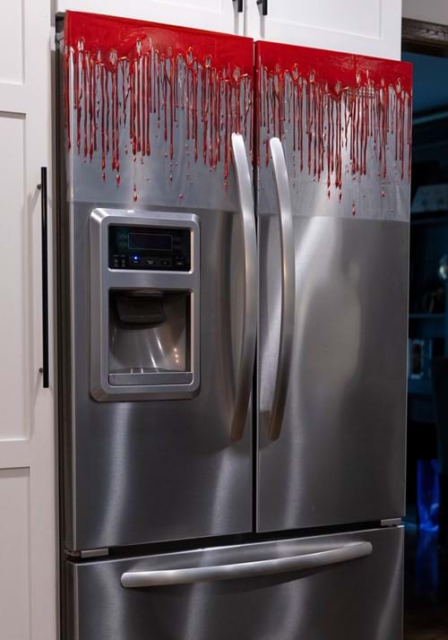 Refrigerator Door Dripping Blood Cover