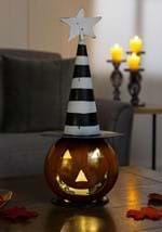 18" LED Jack O Lantern w/ Black & White Hat Alt 1