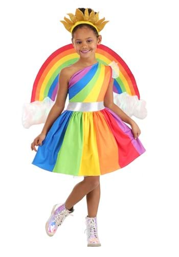 Girls Royal Rainbow Costume