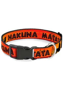 Lion King Hakuna Matata Sunset Plastic Clip Pet Collar