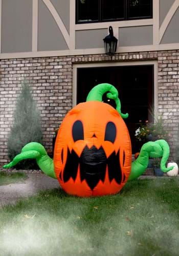 4FT Tall Fire Animation Pumpkin Monster Inflatable